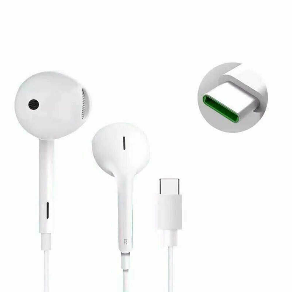 Casti Handsfree Stereo Oppo Mh147, Albe, Conexiune Usb- C, Bulk