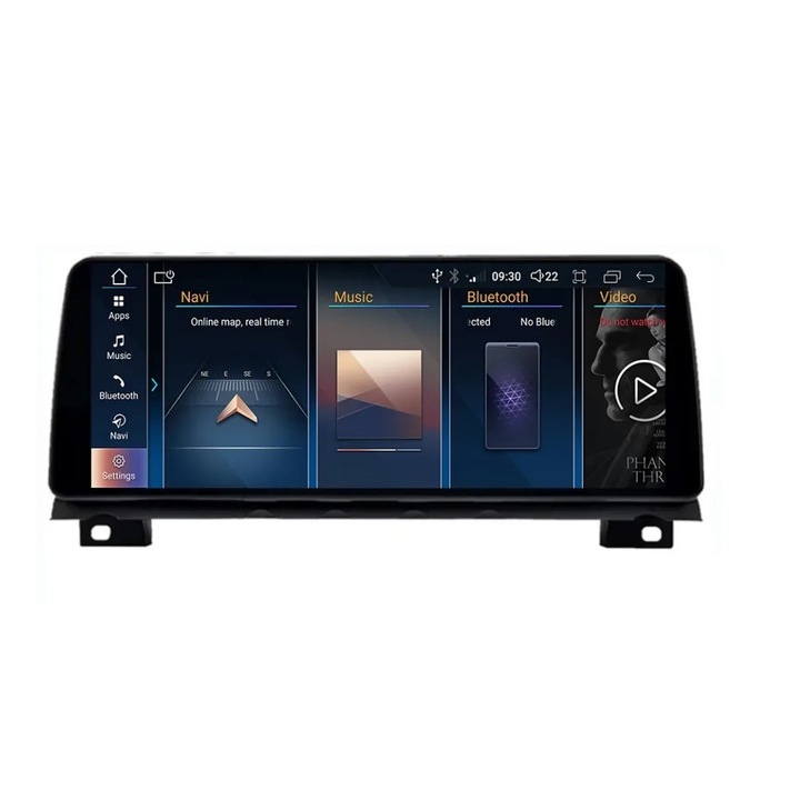 Navigáció BMW Series 7 F01 CIC NBT 2009 és 2015 között, NAVIGPS, képernyő 12,3 hüvelykes QLED Bluray Full HD 1920 * 720p, 4 GB RAM és 64 GB ROM, vezeték nélküli Carplay és Android Auto, nyolcmagos processzor, 4G Sim Slot, tolatókamera
