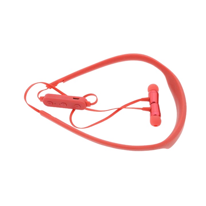 Headset: Boyi3 - piros stereo bluetooth headset fülhallgató