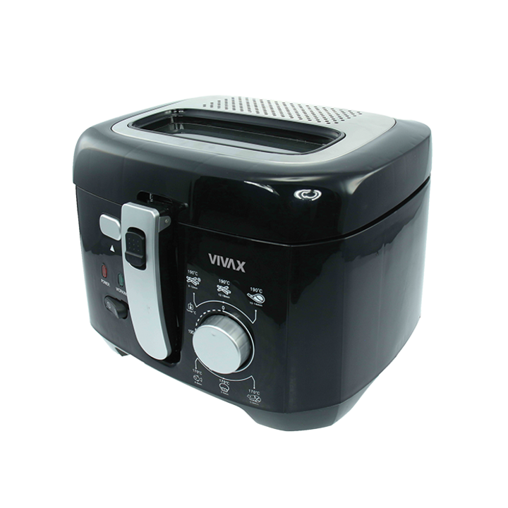 Vivax DF-1800B 1800 W, 2.5 l fekete-ezüst olajsütő