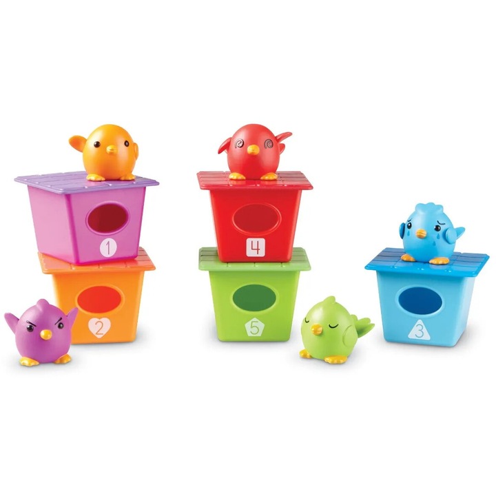 Válogató és számoló játék - Madárházak