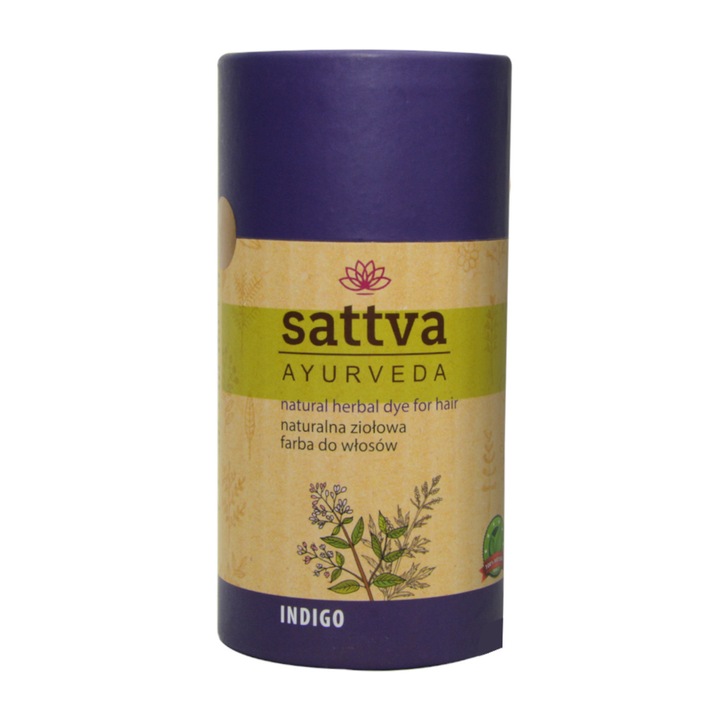 Vopsea Henna Indigo, 150 gr - Sattva Ayurveda