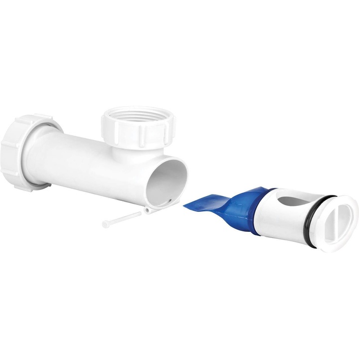 Сифон за мивка, McAlpine, Пластмаса, Бял/Син