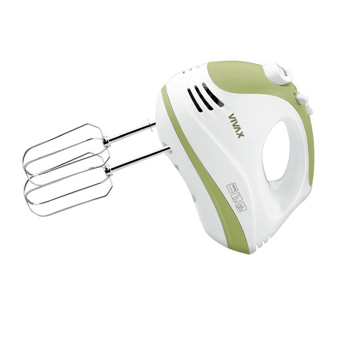 Vivax HM303WG 300 W, 5 sebesség fehér-zöld kézi mixer