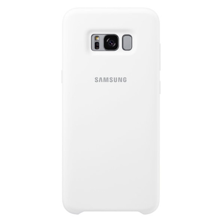 Защитен калъф Silicone Cover Samsung за Galaxy S8 Plus, White