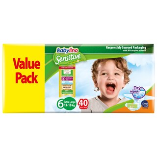 Babylino Sensitive Pannolini Mutandina Taglia 7, Pants Extra Large Plus 15 25 Kg 152 Unita