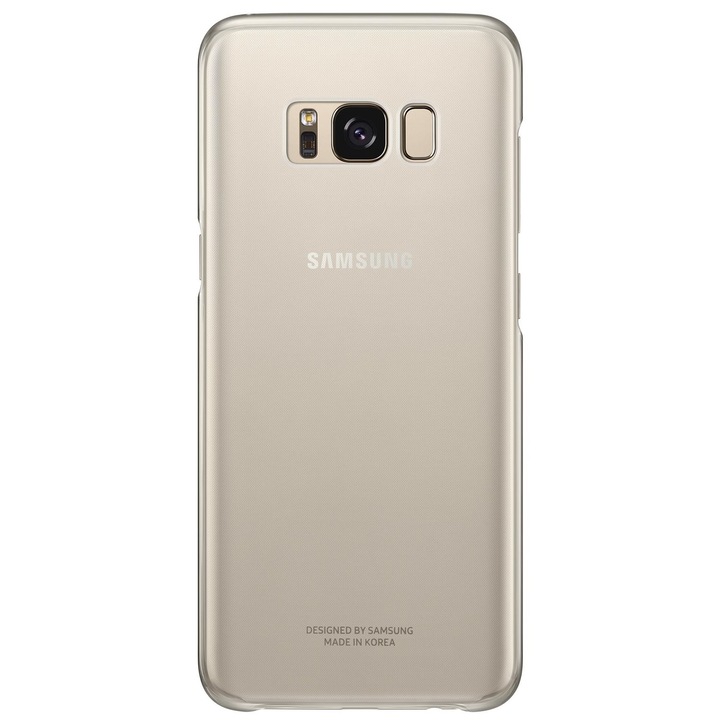 Защитен калъф Clear Cover Samsung за Galaxy S8 Plus, Gold