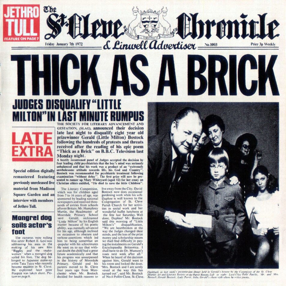 Jethro Tull - Thick As A Brick [Steven Wilson 2012 Mix] (cd)