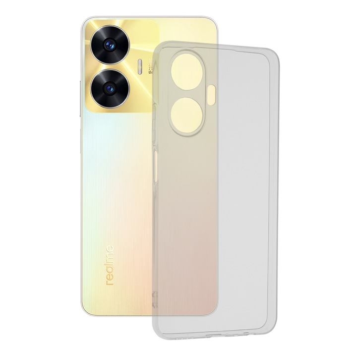 Кейс за Realme C55, Techsuit Clear Silicone, Transparent
