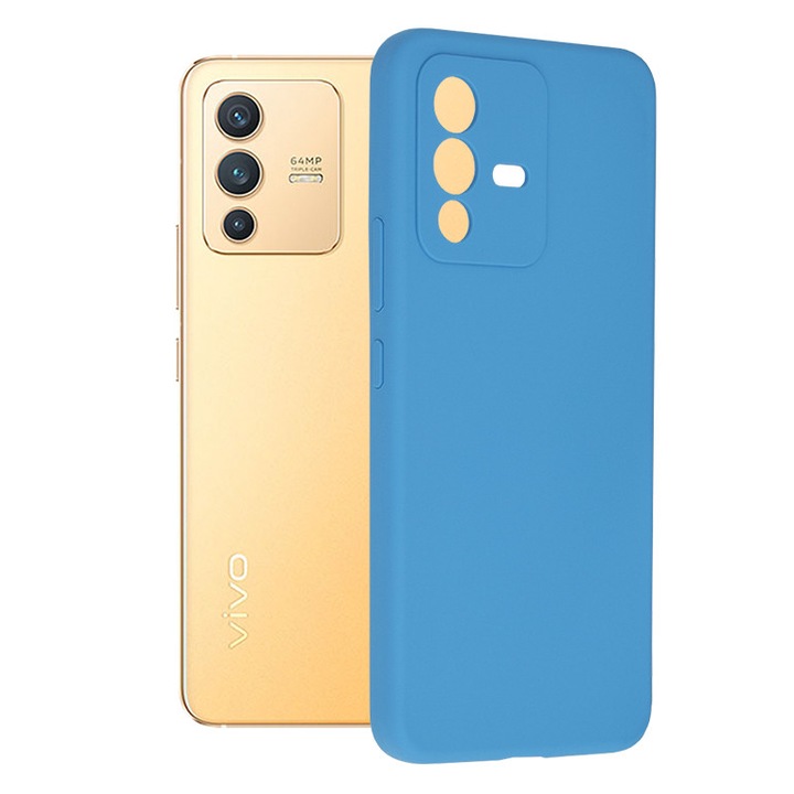 Husa Protectie pentru Vivo V23 5G, Xtreme Armor, Soft Edge Silicon Flexe, G1486, Silicon Flex, Albastru