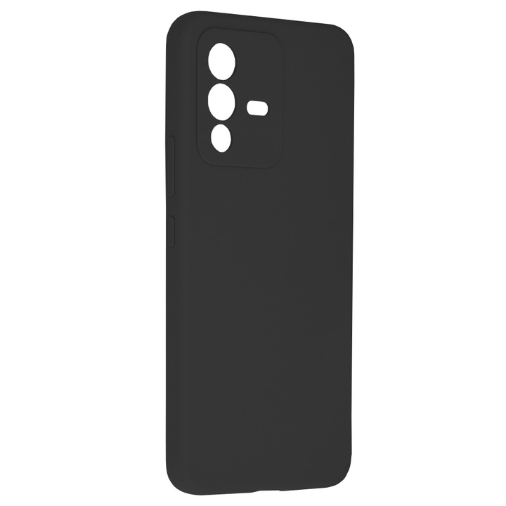 Панел Bibilel, съвместим с Vivo V23 5G, Силикон, Черен, KOF-BBL8286