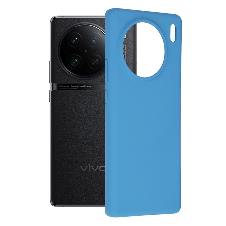 Калъф за Vivo X90 Pro, Techsuit Soft Edge Silicone, Denim Blue