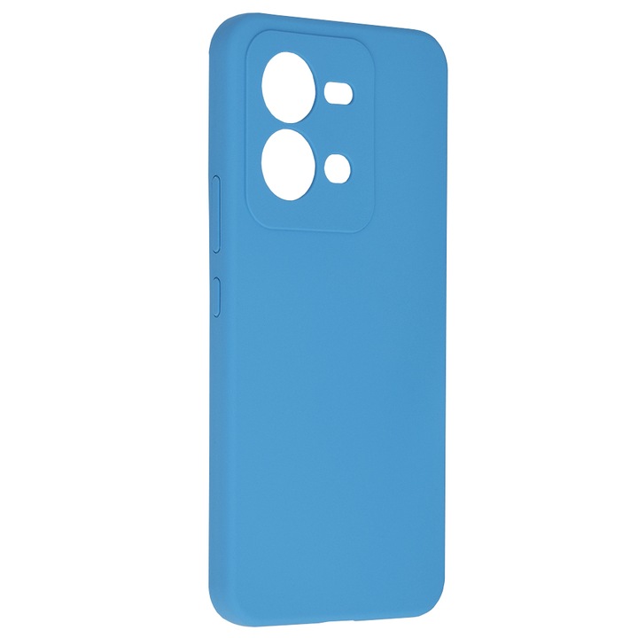 Панел Bibilel, съвместим с Vivo X80 Lite, Силикон, Denim Blue, Син, KOF-BBL8296