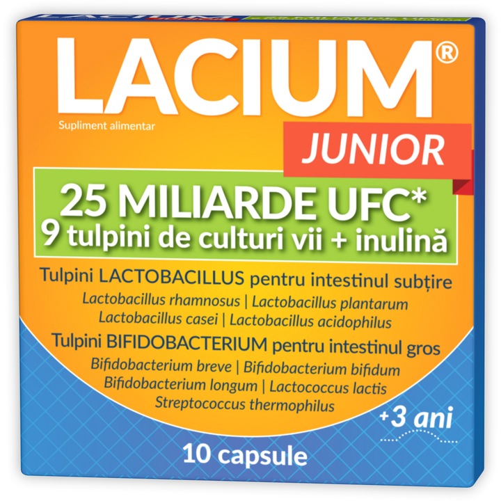 Lacium JUNIOR 25 miliarde UFC, Zdrovit, 10 capsule