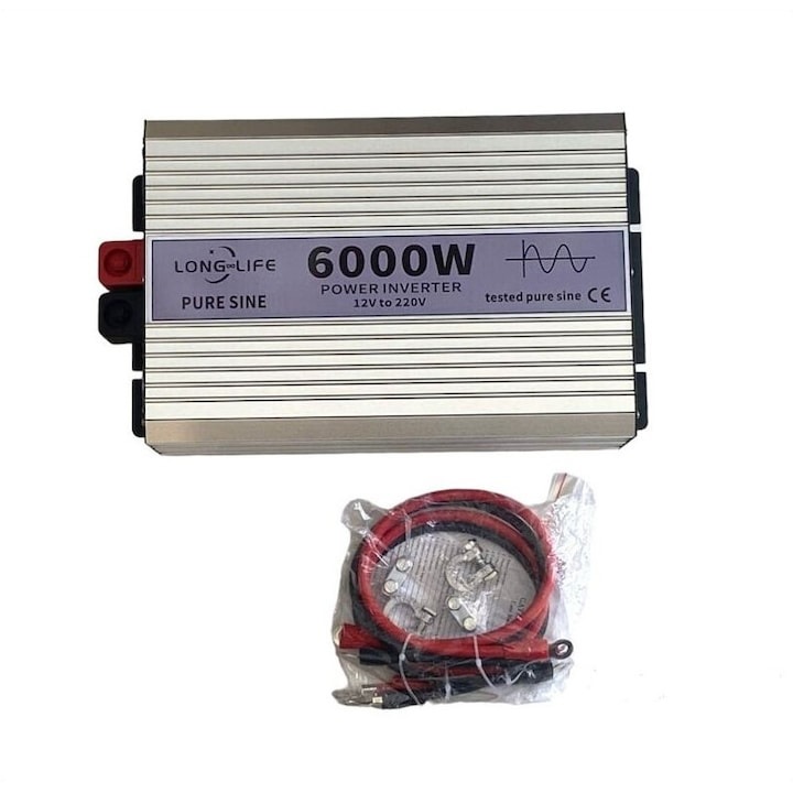 Инвертор 6000W, 12 V - 220 V, тестван чист вълнов инверторен осцилоскоп