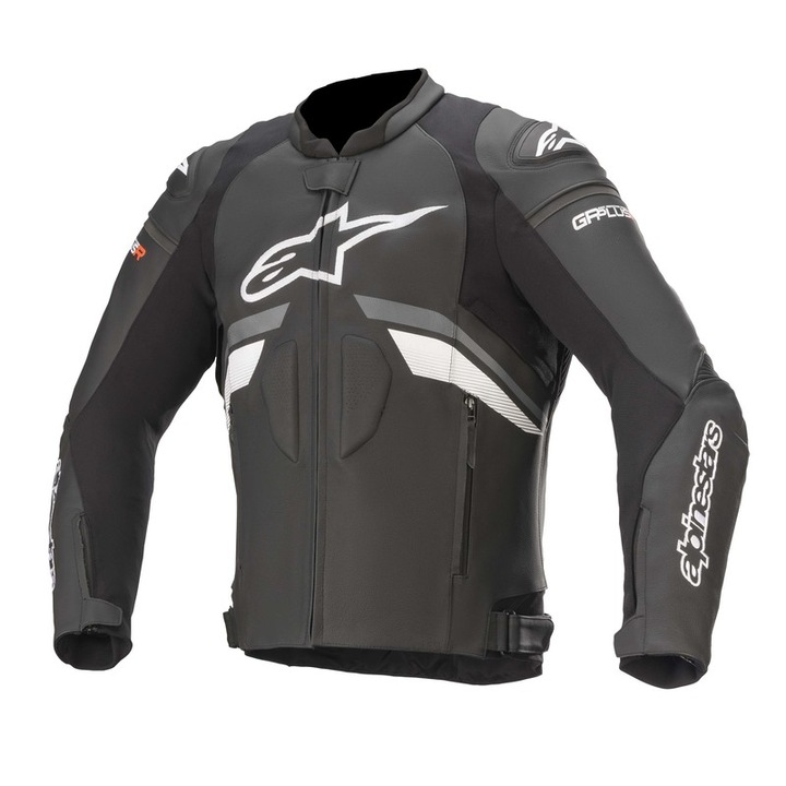 Geaca moto din piele Alpinestars GP Plus R V3, neagra/gri, marime 58