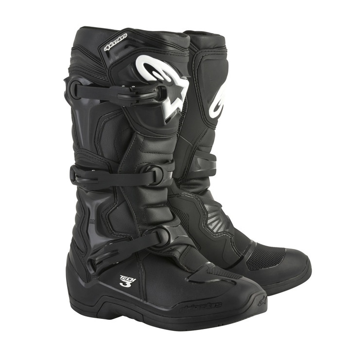 Ghete moto, Alpinestars Tech 3 pentru barbati, Negru, Marimea 15 US