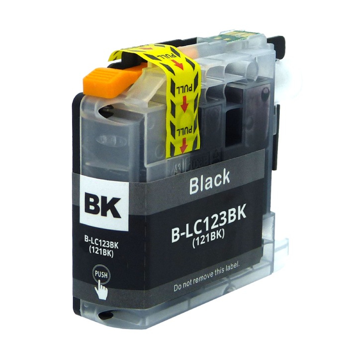 Cartus cerneala (inkjet), marca TIN, model LC-123 Black, negru, 600 pagini, 15 ml