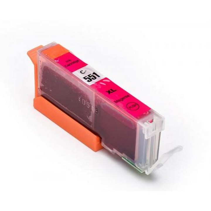 Cartus cerneala (inkjet) TIN compatibil cu CANON CLI-551XL Magenta - 731 pagini (12 ml - capacitate mare)