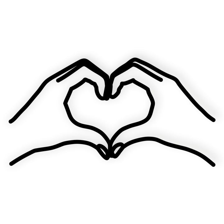 Topper tort Oneline, Hands, Inedit Print, Plexiglas Negru, TC944, 13x6 cm