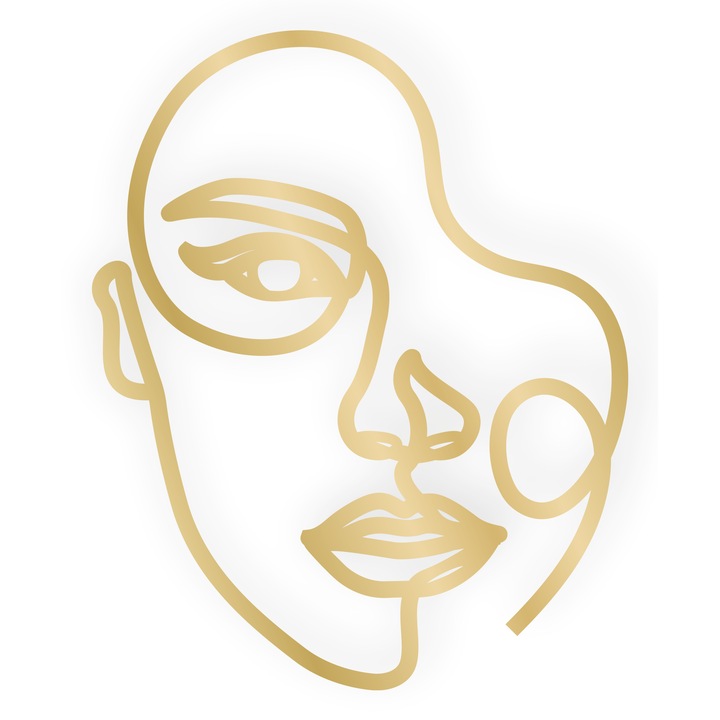 Topper tort Oneline, Girl, Inedit Print, Oglinda Aurie, TC943, 12x15 cm