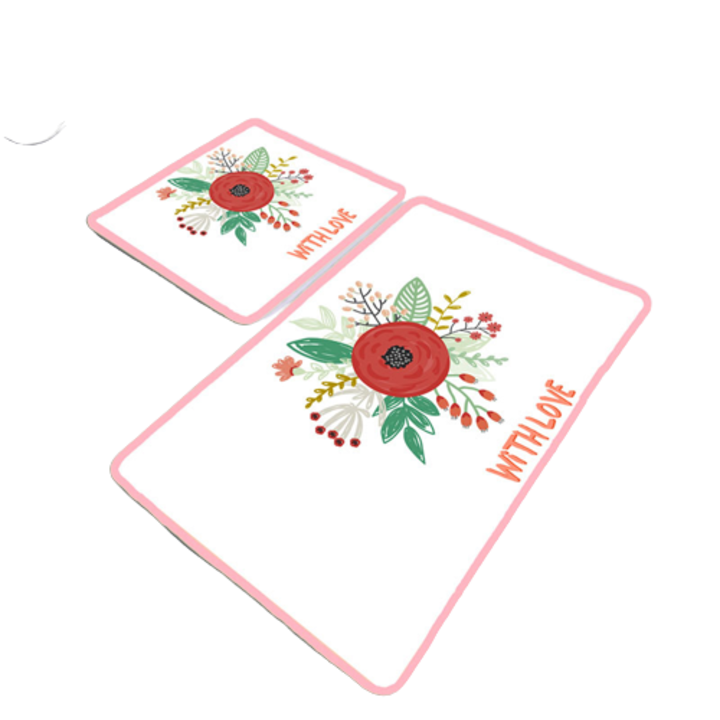 Комплект от 2 постелки за баня, Chilai Home, с любов