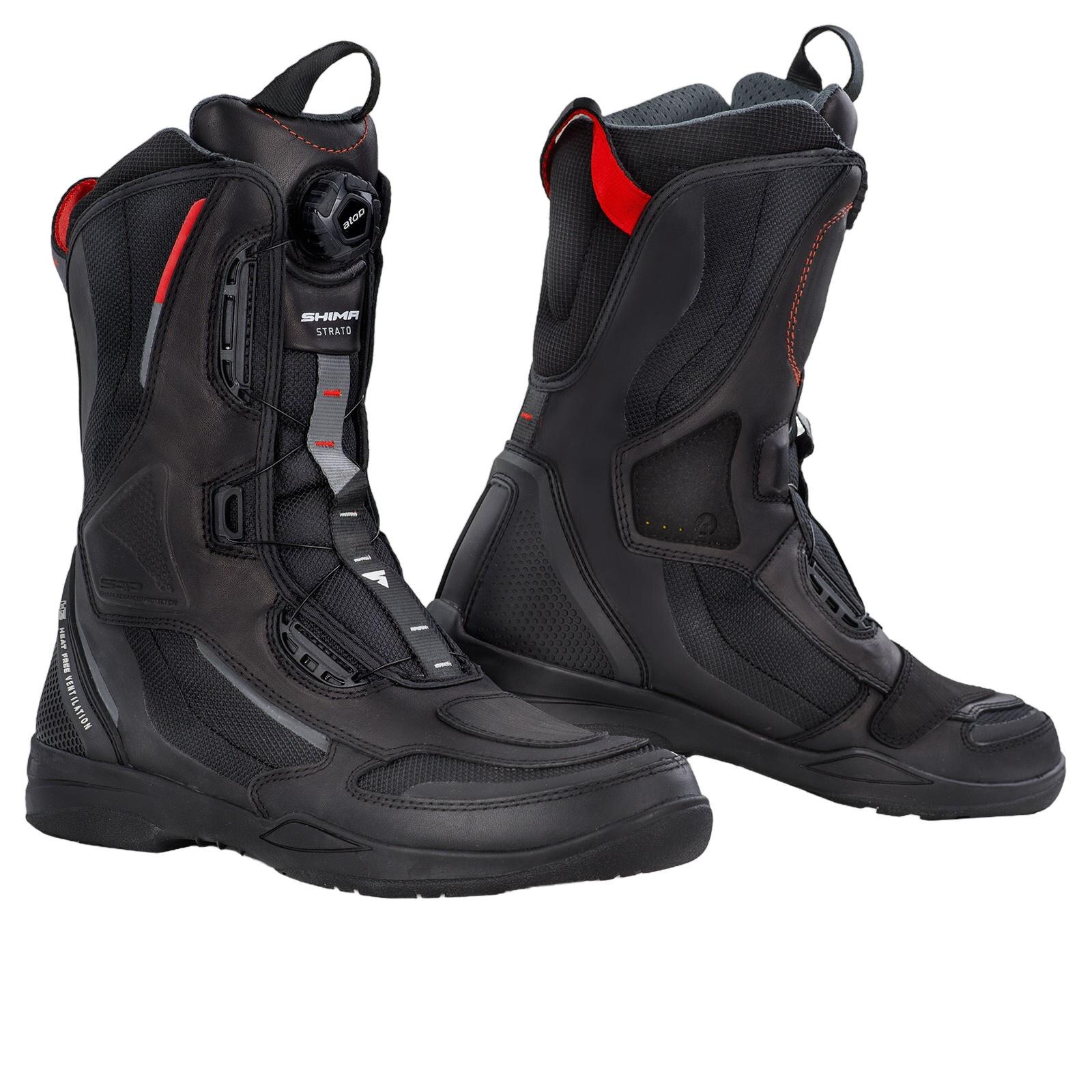 Ghete moto, Shima, Negru, 41 EU - eMAG.ro