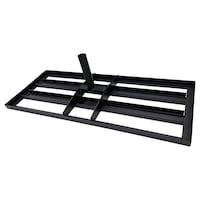 Nivelator gazon 800x300mm, otel, negru