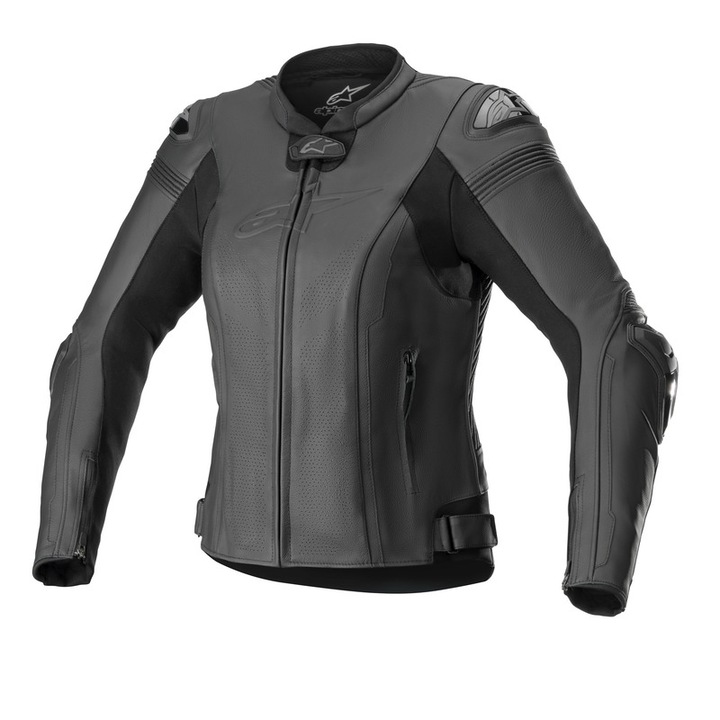 Дамско кожено мотоциклетно яке Alpinestars Lady Stella Missile V2, Черно, Размер 42