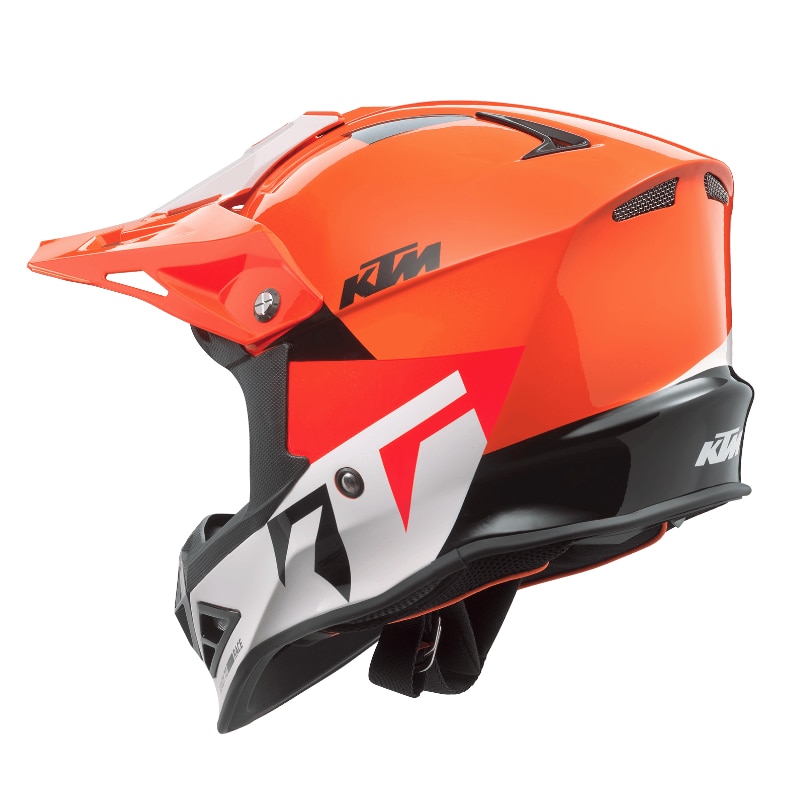Casca moto cross, KTM, Fibra de sticla/EPS/Plastic, Multicolor, M - eMAG.ro
