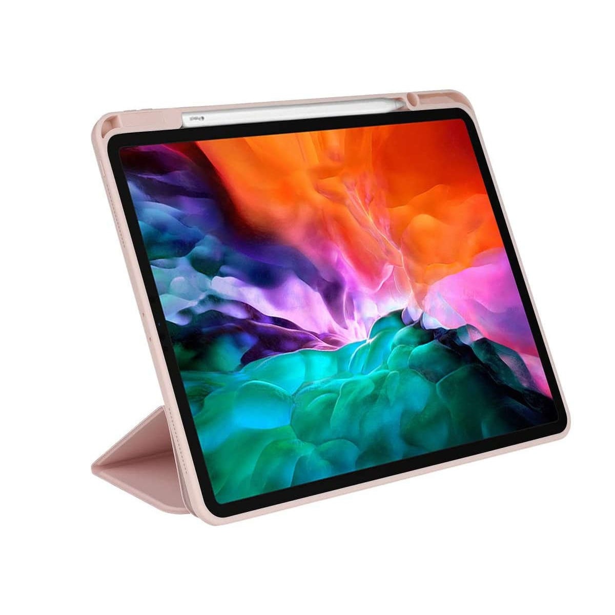 Husa magnetica 2 in 1 pentru Apple iPad Air 4 (2020) / Ipad Air 5 (2022), ALOGY, 10.9", Roz / Transparent