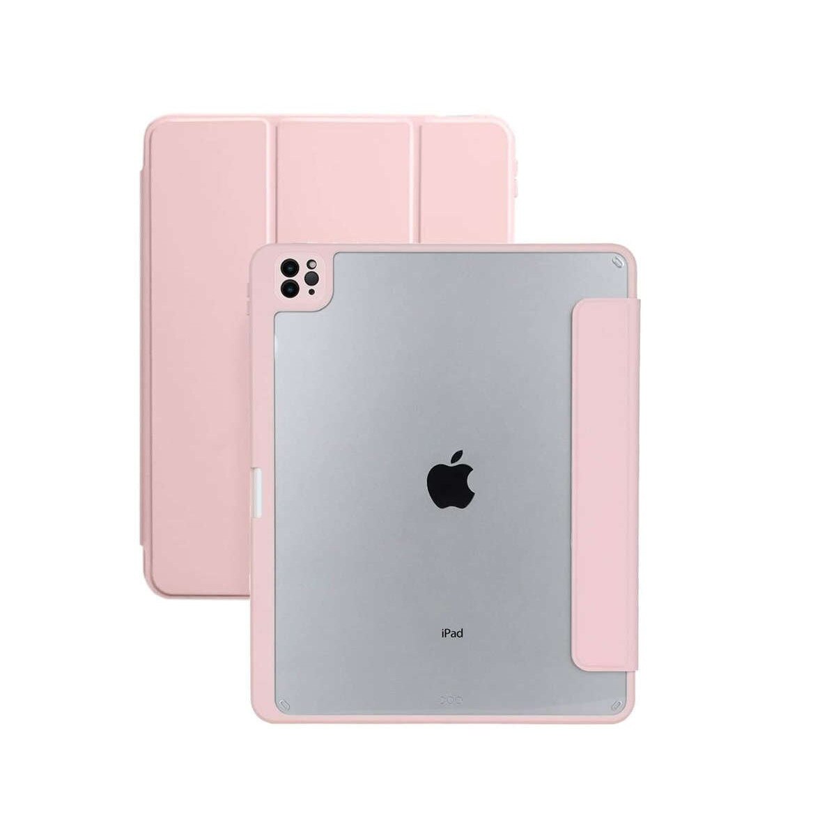 Husa magnetica 2 in 1 pentru Apple iPad Air 4 (2020) / Ipad Air 5 (2022), ALOGY, 10.9", Roz / Transparent