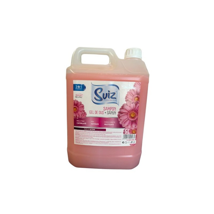 Gel de dus, Sampon, Sapun lichid 3 in 1, cu ulei NIAOULI, roz, 5L