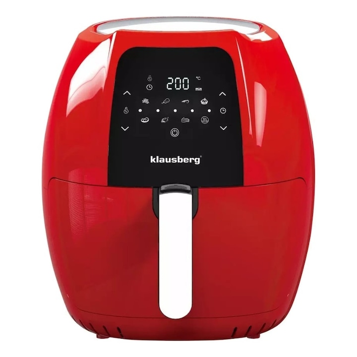 Friteuza fara ulei Retoo CookMaster OR1102, 6,5L, 1800W, 10 programe, touchscreen, cu fereastra de vizionare