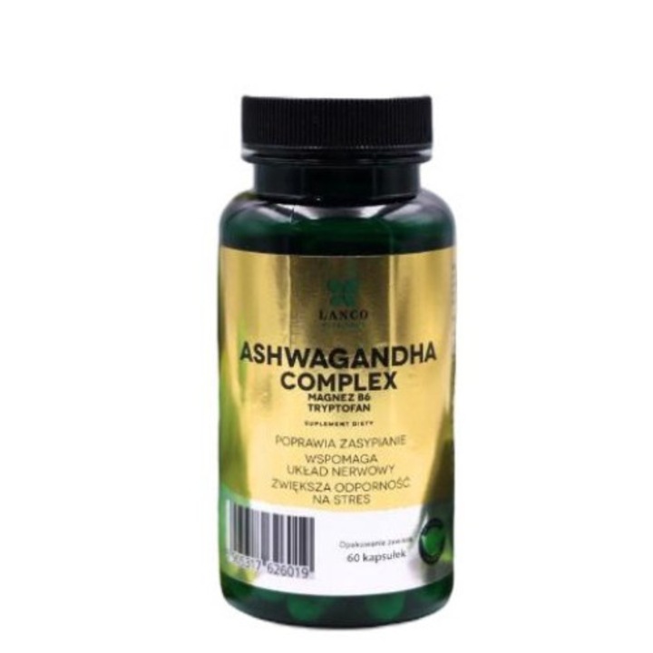 Supliment alimentar, Lanco Nutritions, Ashwagandha Complex, 60 de capsule