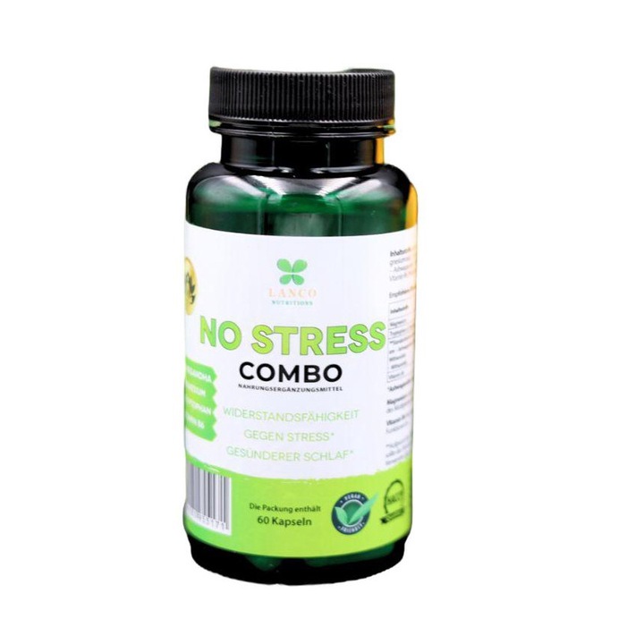 Supliment alimentar, Lanco Nutritions, No Stress Combo, 60 capsule
