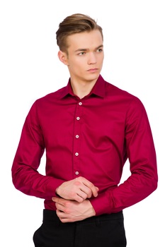 Camasa slim-fit pentru barbati BE YOU, Bordo, S Camasa slim-fit pentru barbati BE YOU, Bordo, S