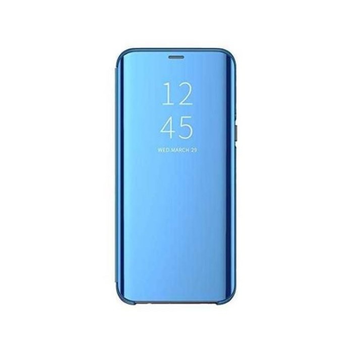Husa Clear View pentru Samsung Galaxy S23, flip cover, Albastru, COM-BBL7676