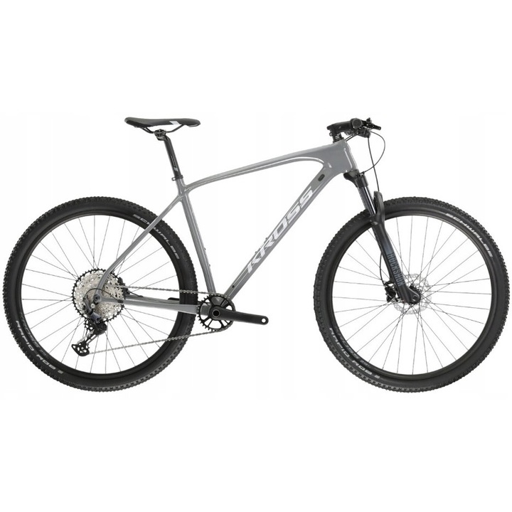 Bicicleta, Kross, Aluminiu, Roata 29", Gri/Negru
