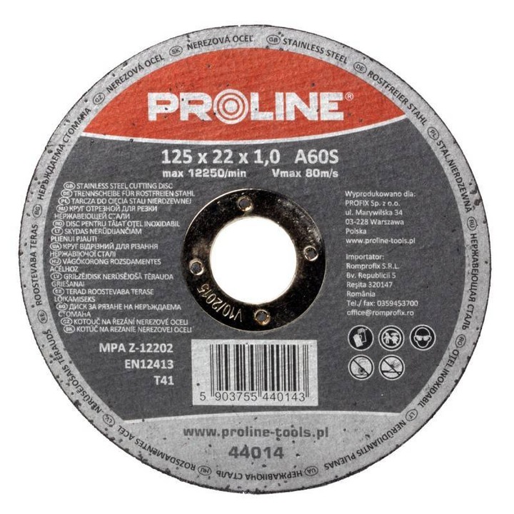 Disc Debitare Inox 125x1.0mm / A60s