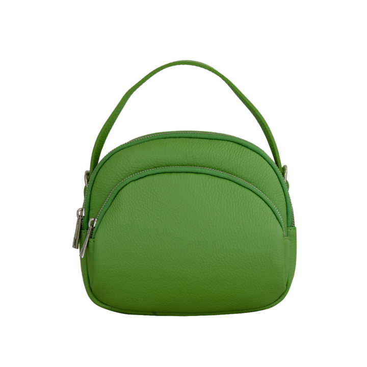 Eva Bags női valódi bőr táska, Carla lime zöld, 22x19x10