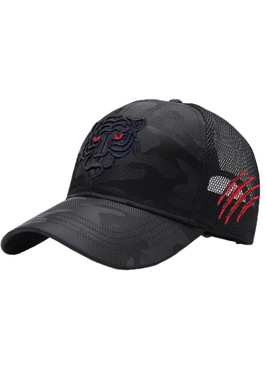 Sapca barbati, Yingyun, Ajustabila, 56-60cm, Negru/Camuflaj