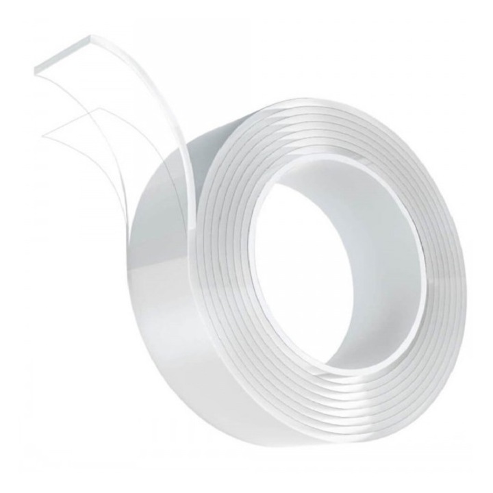 Banda dublu adeziva de etansare sau pentru activitati casnice, multifunctionala impermeabila, 100 x 4.8 cm, Transparent