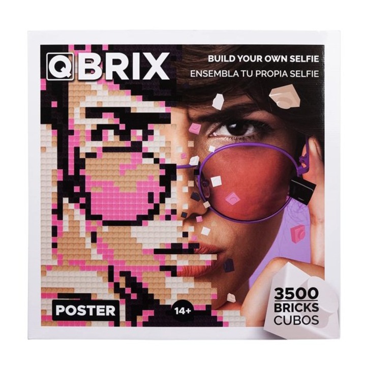 Set de constructie Mozabrick Qbrix Poster 40 x 40 cm 3500 piese
