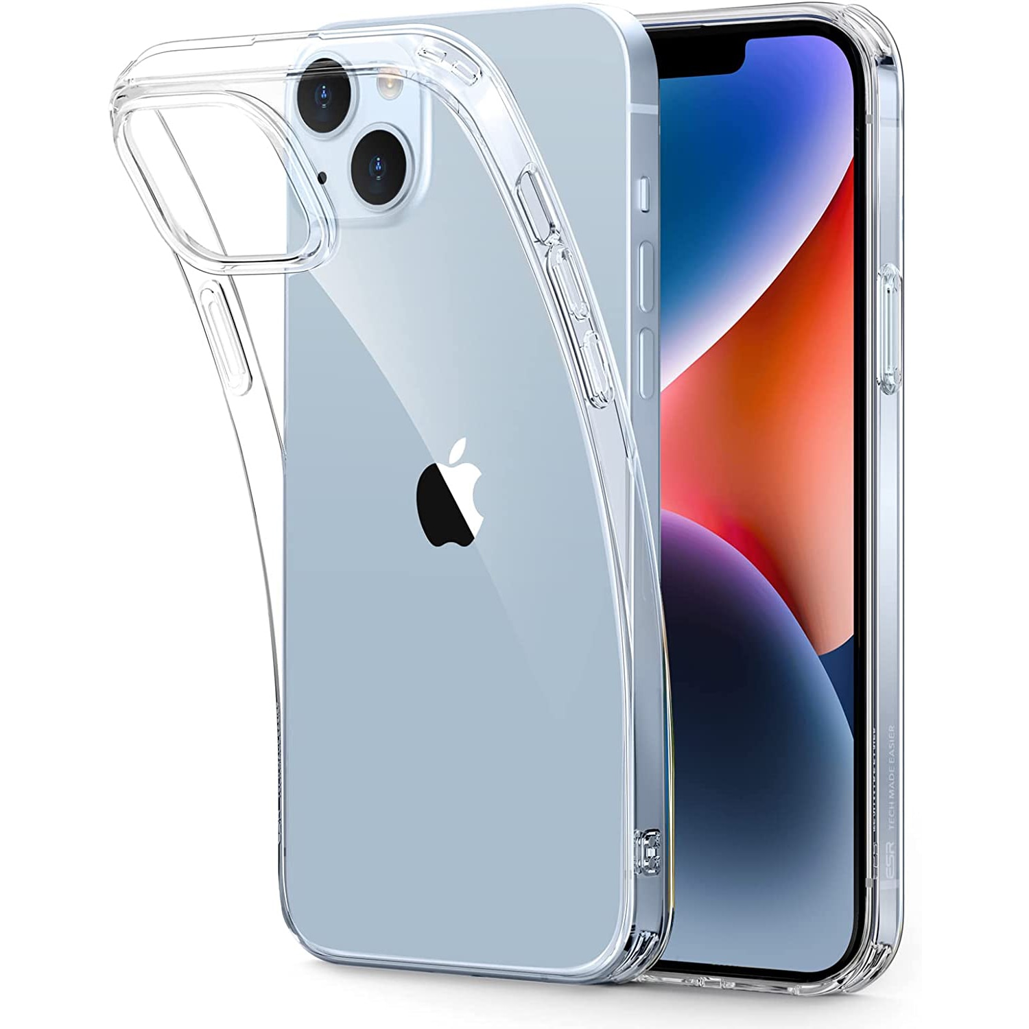 Husa Daden® Transparent Clear pentru iPhone 14, Protectie la camera, Anti ingalbenire, Antisoc, Transparenta