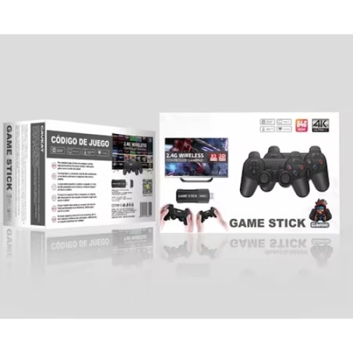 Consola de Jocuri Retro tip Stick Plug and Play, 2000 de Jocuri Preinstalate, Port HDMI, Design Compact
