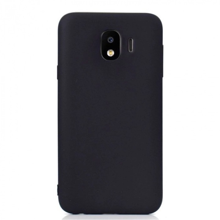 Husa Protectie Pentru Samsung Galaxy J4 2018, Silicon Spate Slim, Negru