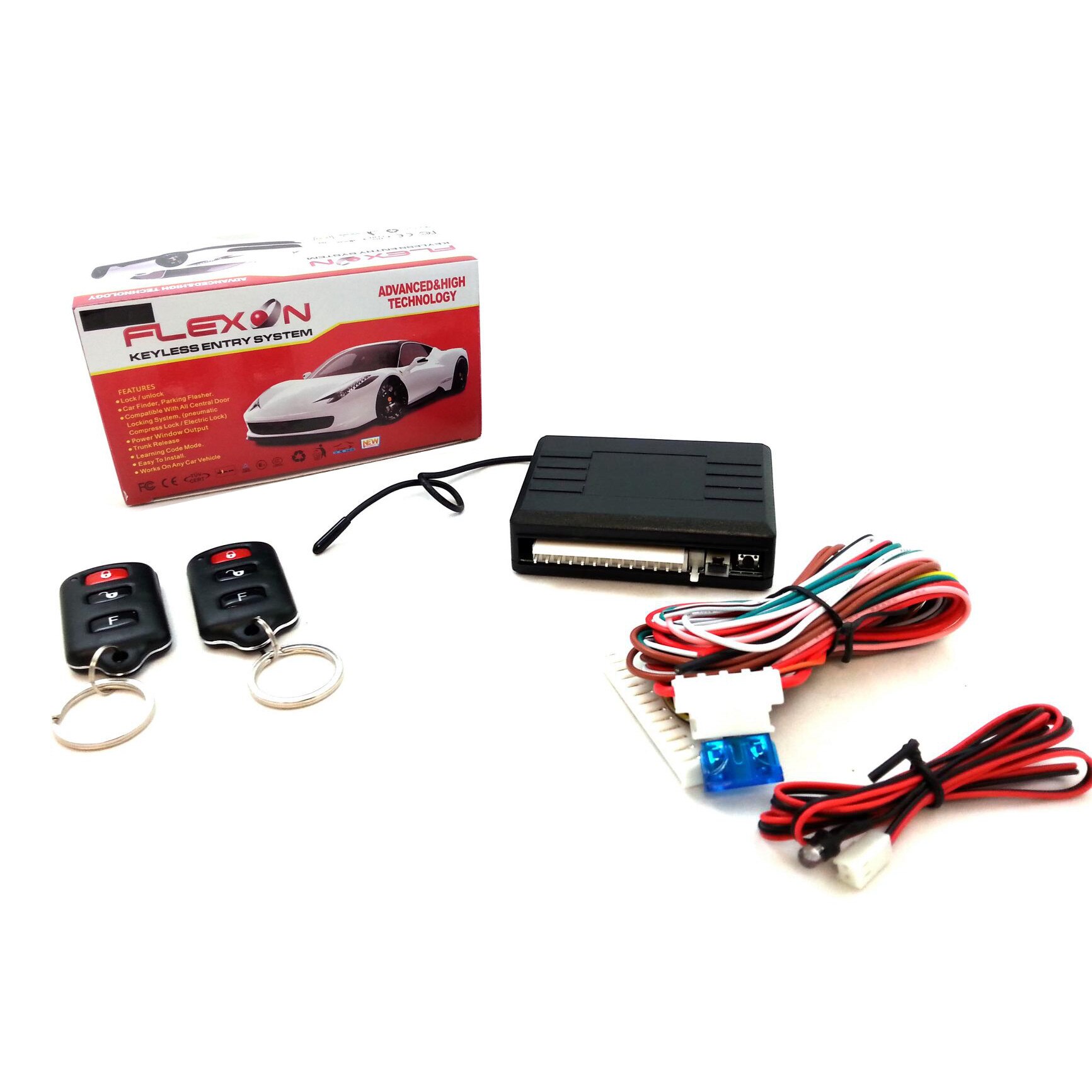 Modul inchidere centralizata Flexzon cu 2 telecomenzi cu functie, 097