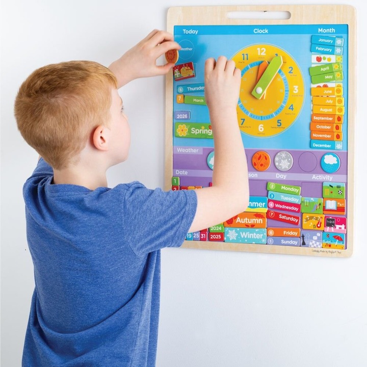 Calendar magnetic Bigjigs, Vremea, limba romana