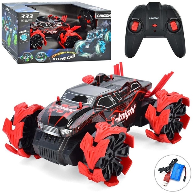 Masinuta cu telecomanda Mappy Explosive Wheel Buggy, rosu / negru